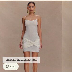 Meshki 	 Laurie Twist Knit Mini Dress - Ivory